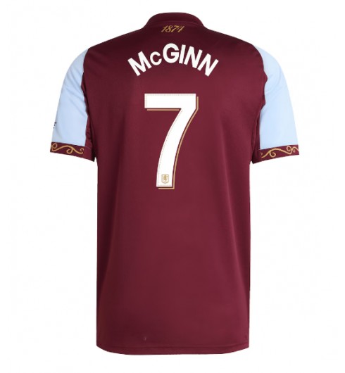 Aston Villa John McGinn #7 Hjemmedrakt 2025-26 Korte ermer Aston Villa John McGinn #7 Hjemmedrakt 2025-26 Korte ermer